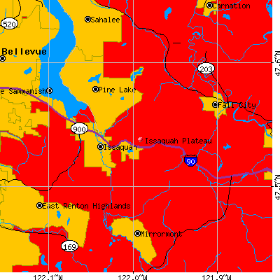 Issaquah Plateau map