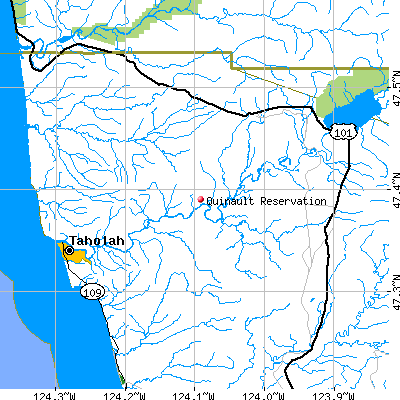 Quinault Reservation map