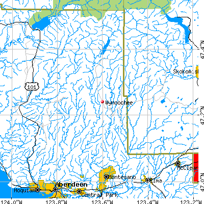 Wynoochee map