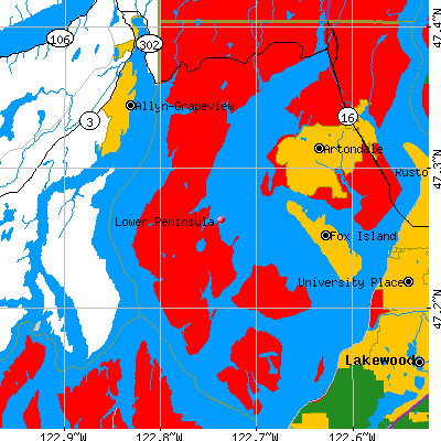 Lower Peninsula map