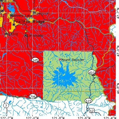 Mount Rainier map