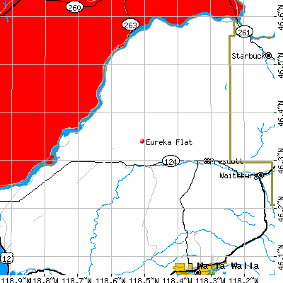 Eureka Flat map