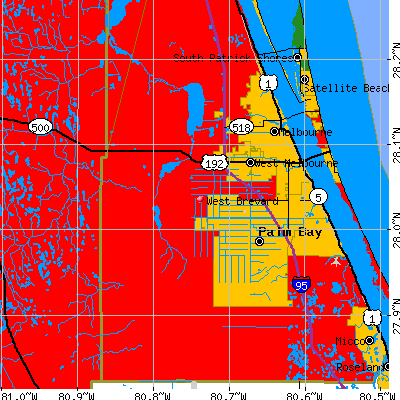 West Brevard map