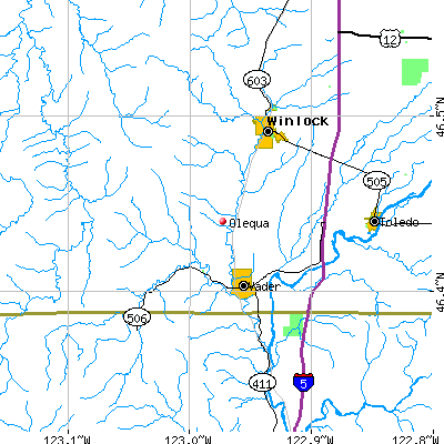 Olequa map