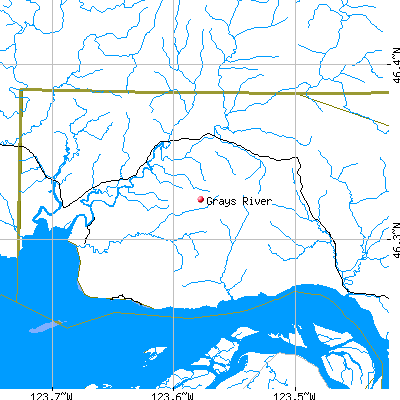 Grays River map