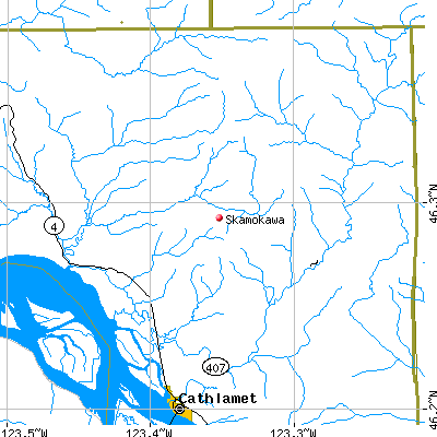 Skamokawa map