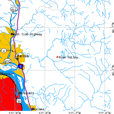 Rose Valley map