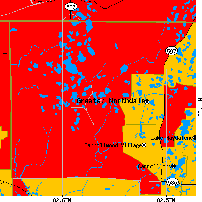 Citrus Park-Fern Lake map