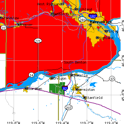 South Benton map