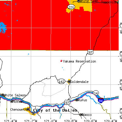 Yakama Reservation map