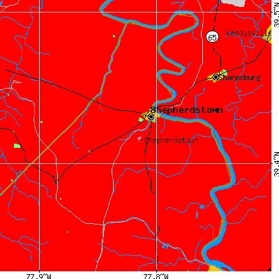 Shepherdstown district map