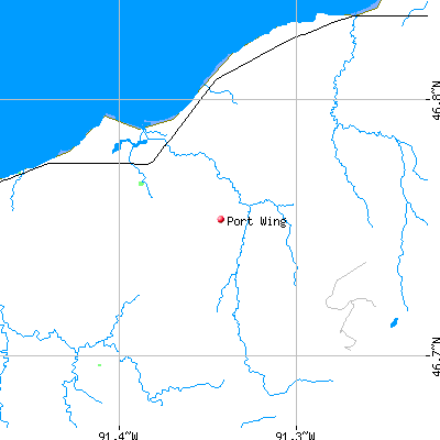 Port Wing map
