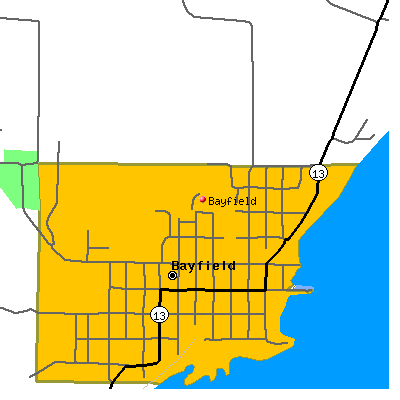 Bayfield map