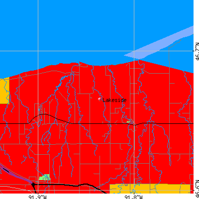 Lakeside map