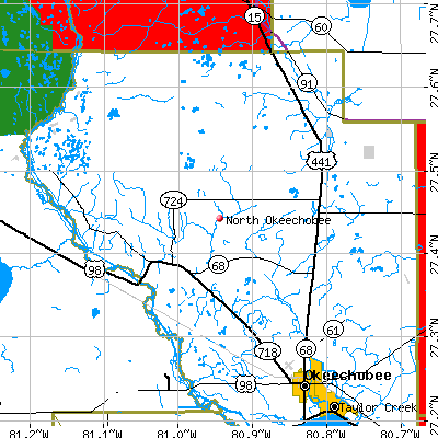 North Okeechobee map