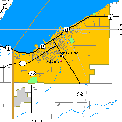 Ashland map