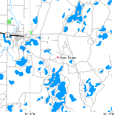 Iron River map