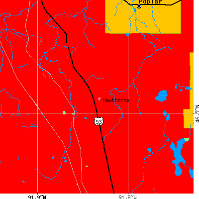 Hawthorne map