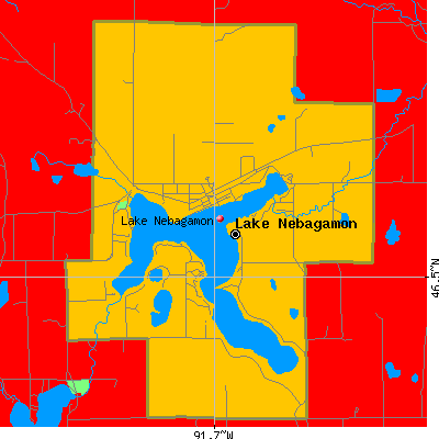 Lake Nebagamon map