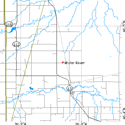 White River map