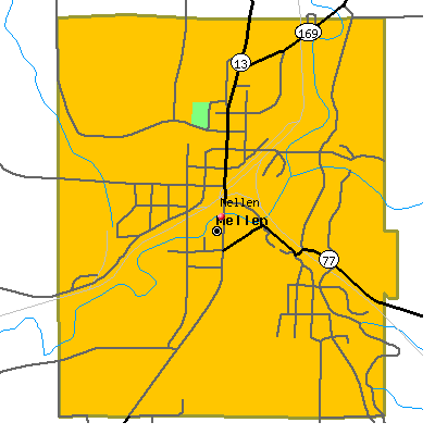 Mellen map