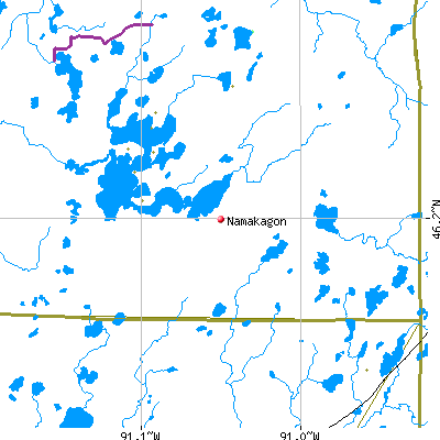 Namakagon map