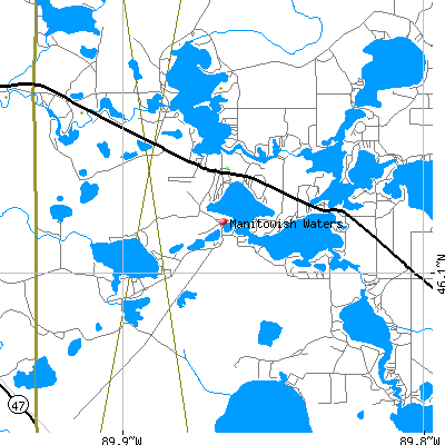 Manitowish Waters map