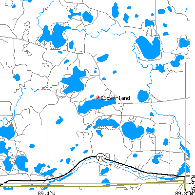 Cloverland map