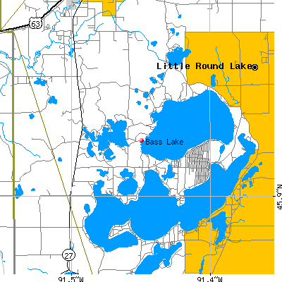 Bass Lake map