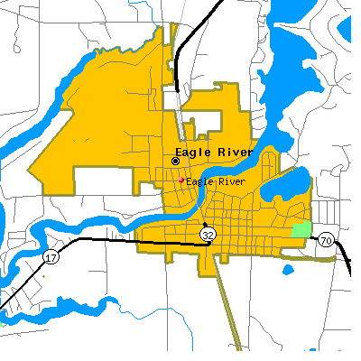Eagle River map