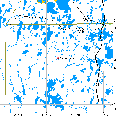 Minocqua map