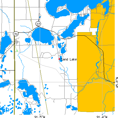 Sand Lake map