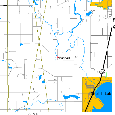 Bashaw map