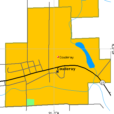 Couderay map