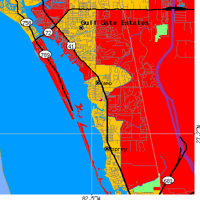 Gulf Gate-Osprey map