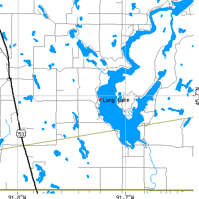 Long Lake map