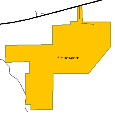 Rhinelander map