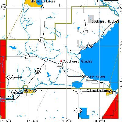 Southwest Glades map