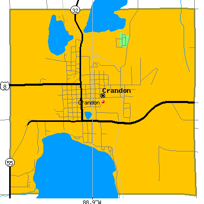 Crandon map