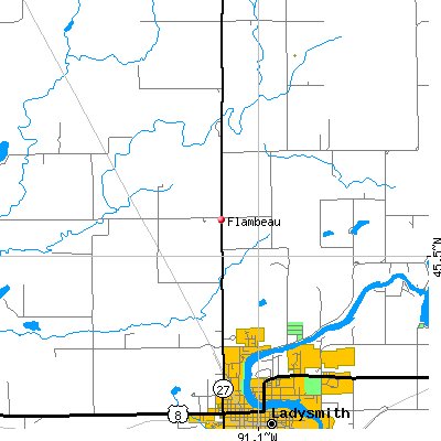 Flambeau map