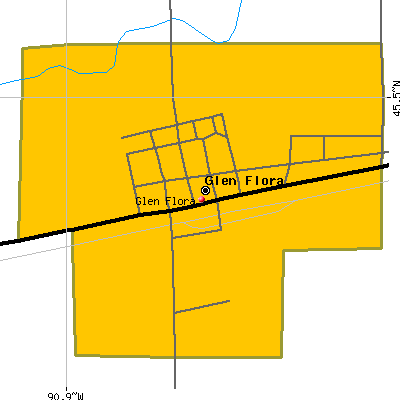 Glen Flora map