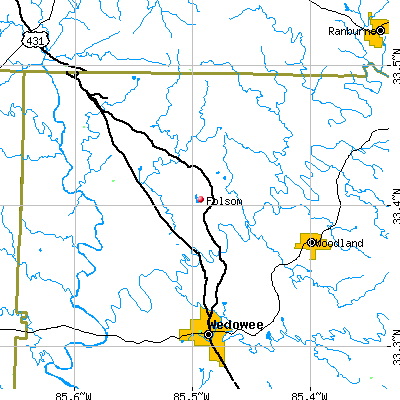 Folsom map