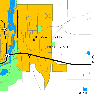 St. Croix Falls map
