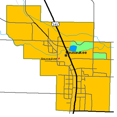 Wausaukee map