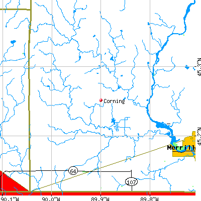 Corning map