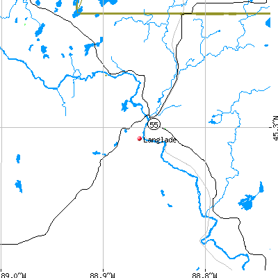 Langlade map