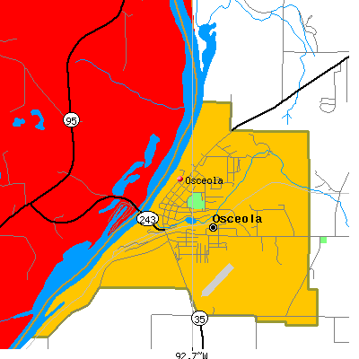 Osceola map