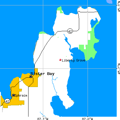 Liberty Grove map