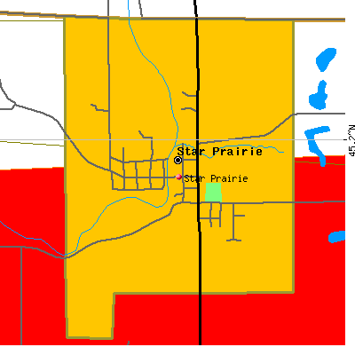 Star Prairie map