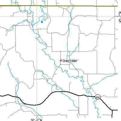 Sheridan map